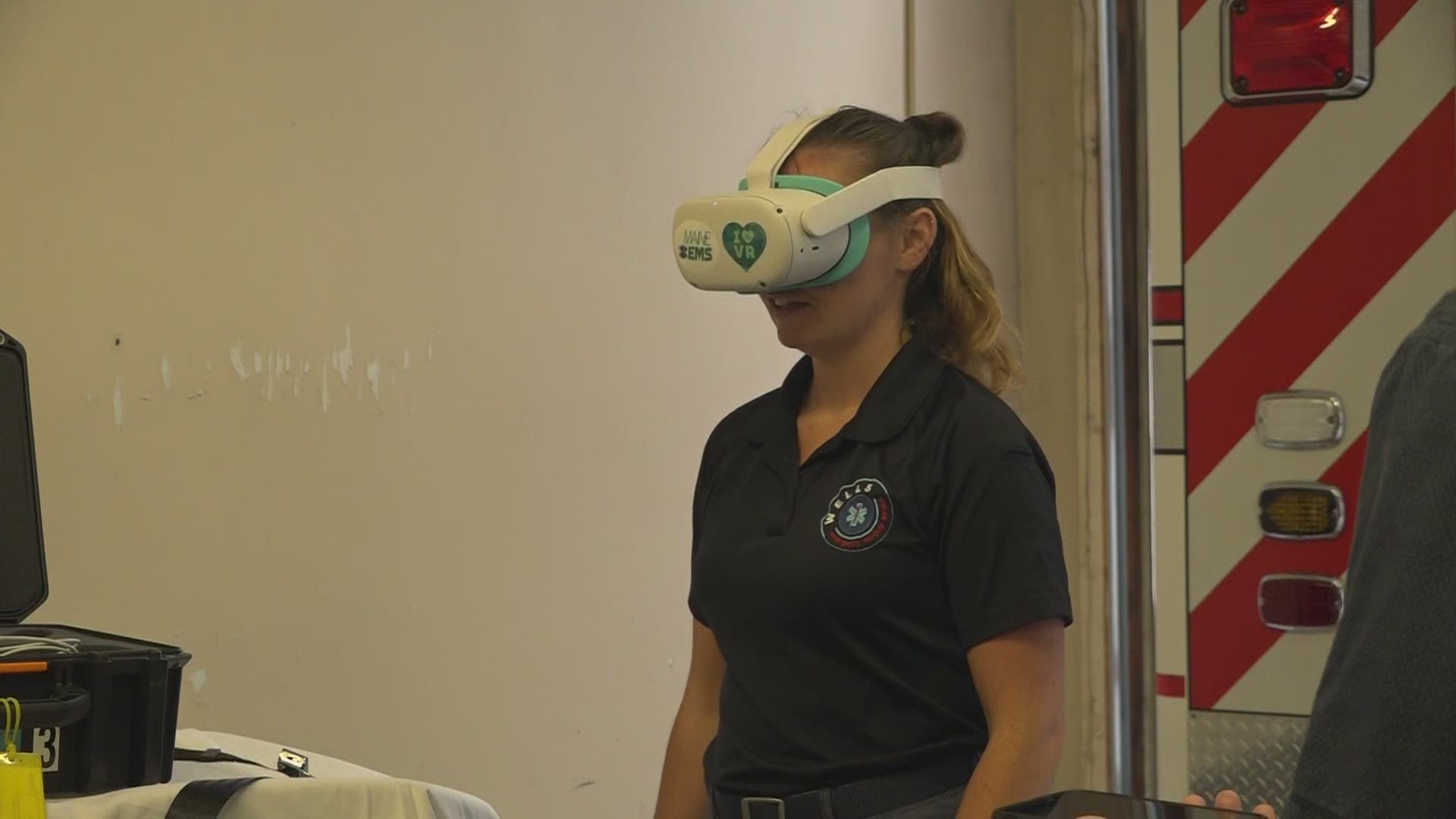 The virtual reality headsets and training applications are designed to mimic real-life emergency situations with kids.