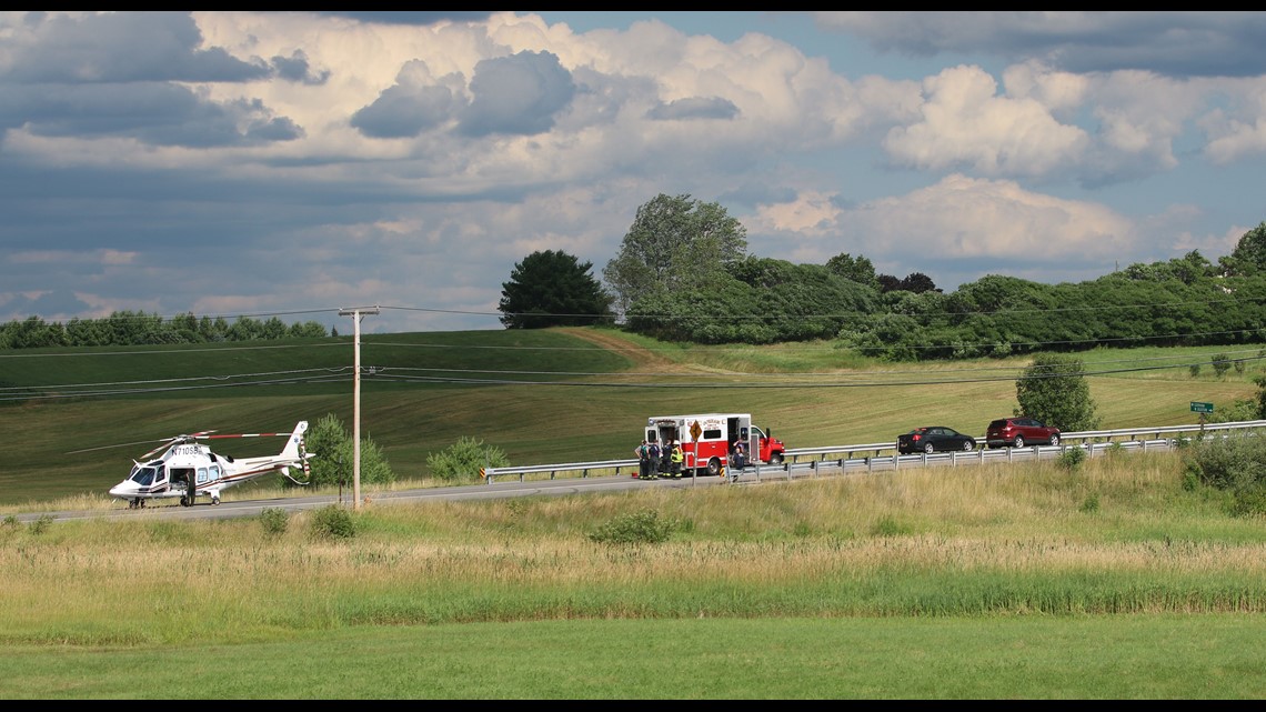 Images from Route 25 crash in Gorham