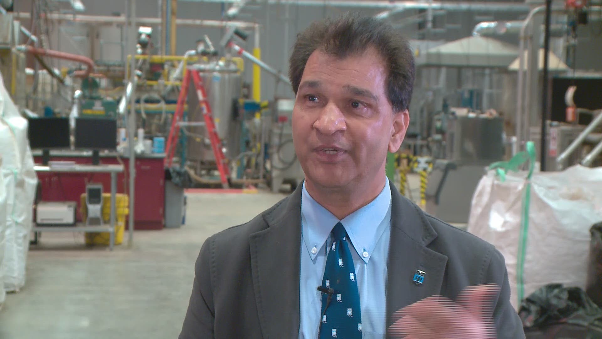 Hemant Pendse, director of the Forest Bioproducts Research Institute, explains how students at UMaine students discovered a new process for creating crude oil from wood biomass. It all happened by chance.