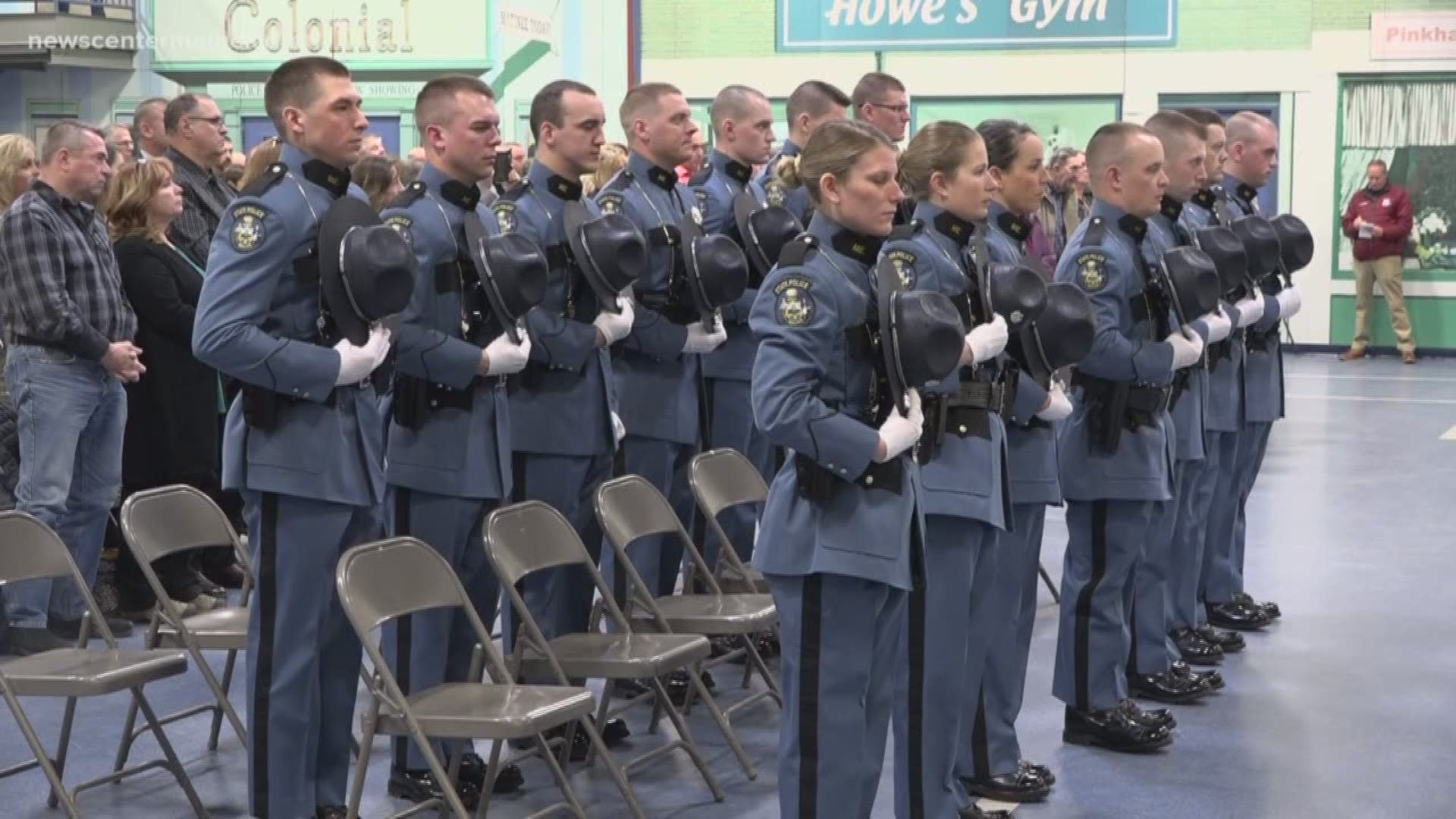 14 new Maine State Police troopers were inducted on Friday.