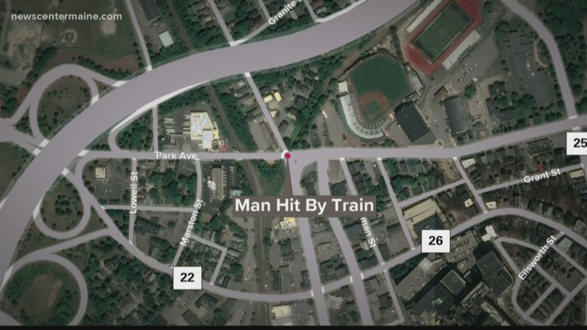 Police say they are investigating after a man was hit by a train in Portland on Sunday afternoon around 3:00 p.m. near Park Avenue and Saint John Street.