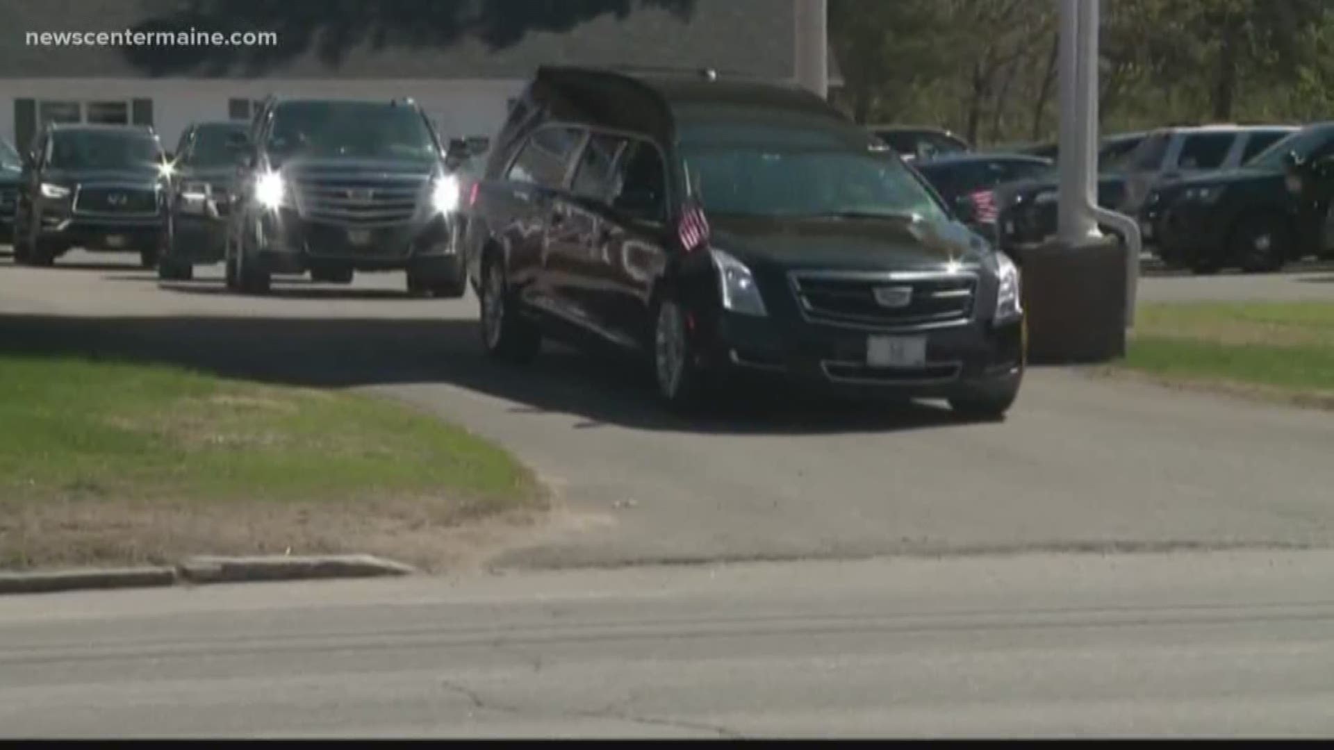 Dave Bray performs 'Last Call' at Cpl. Cole funeral