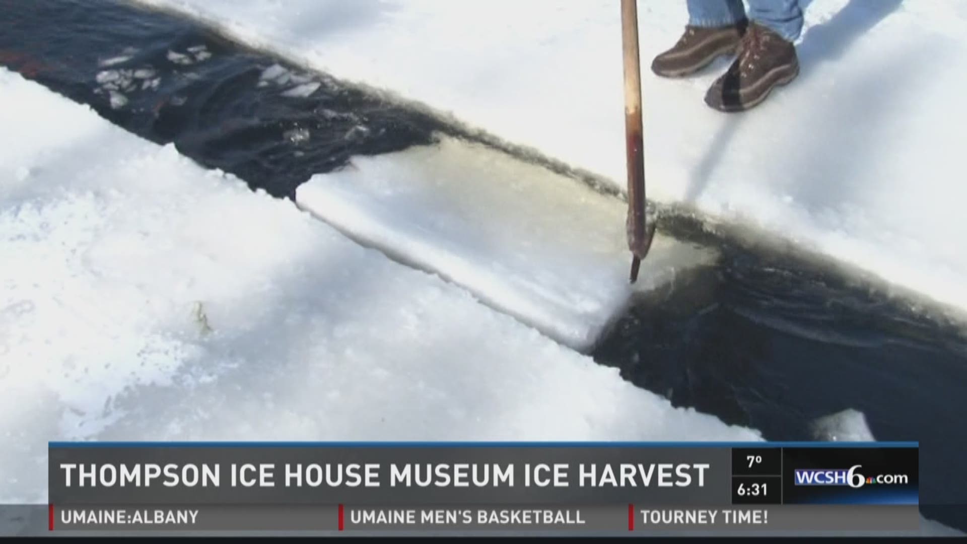 Thompson Ice House museums hosts annual ice harvest.