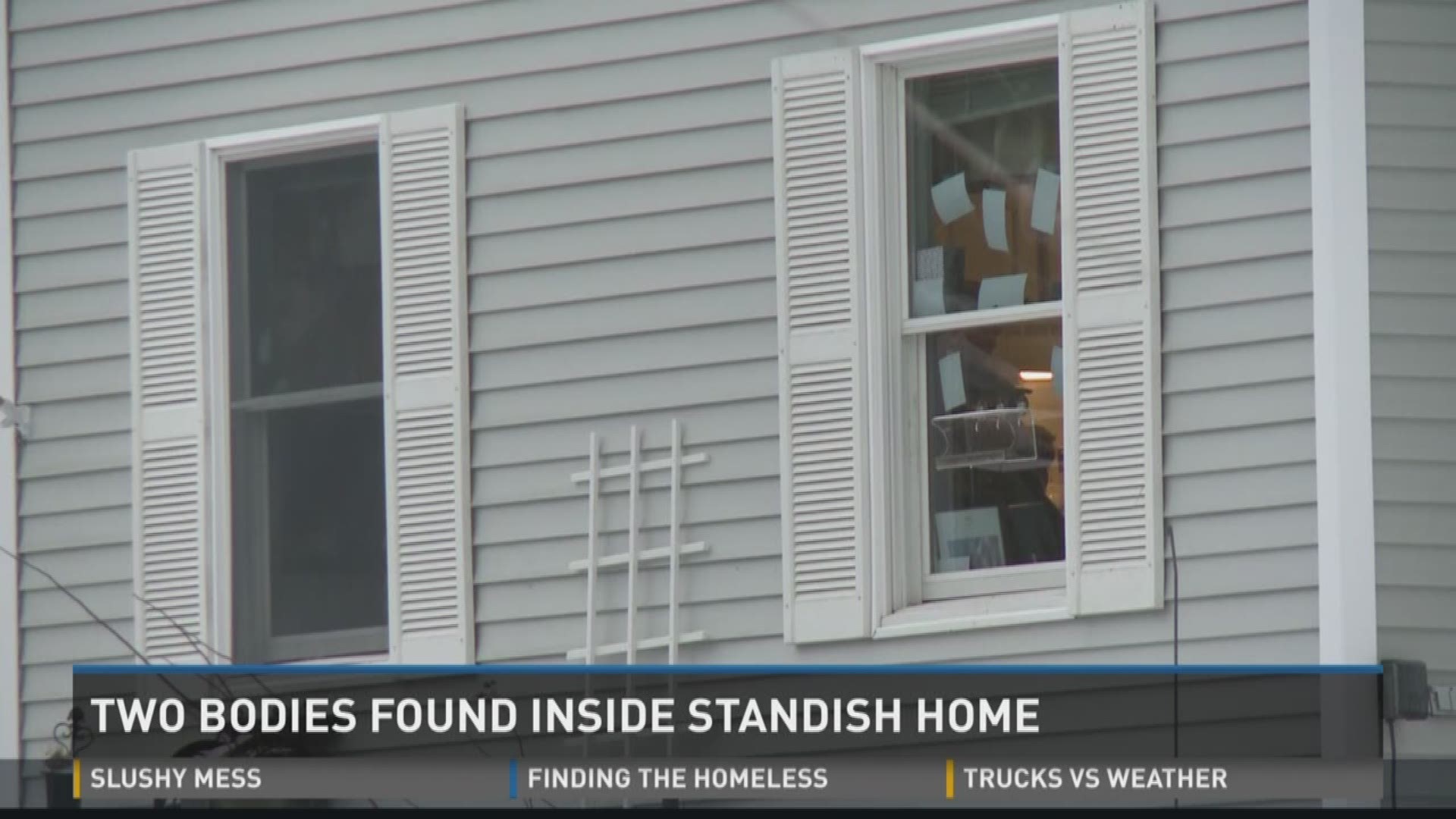 Two people found dead in Standish house.