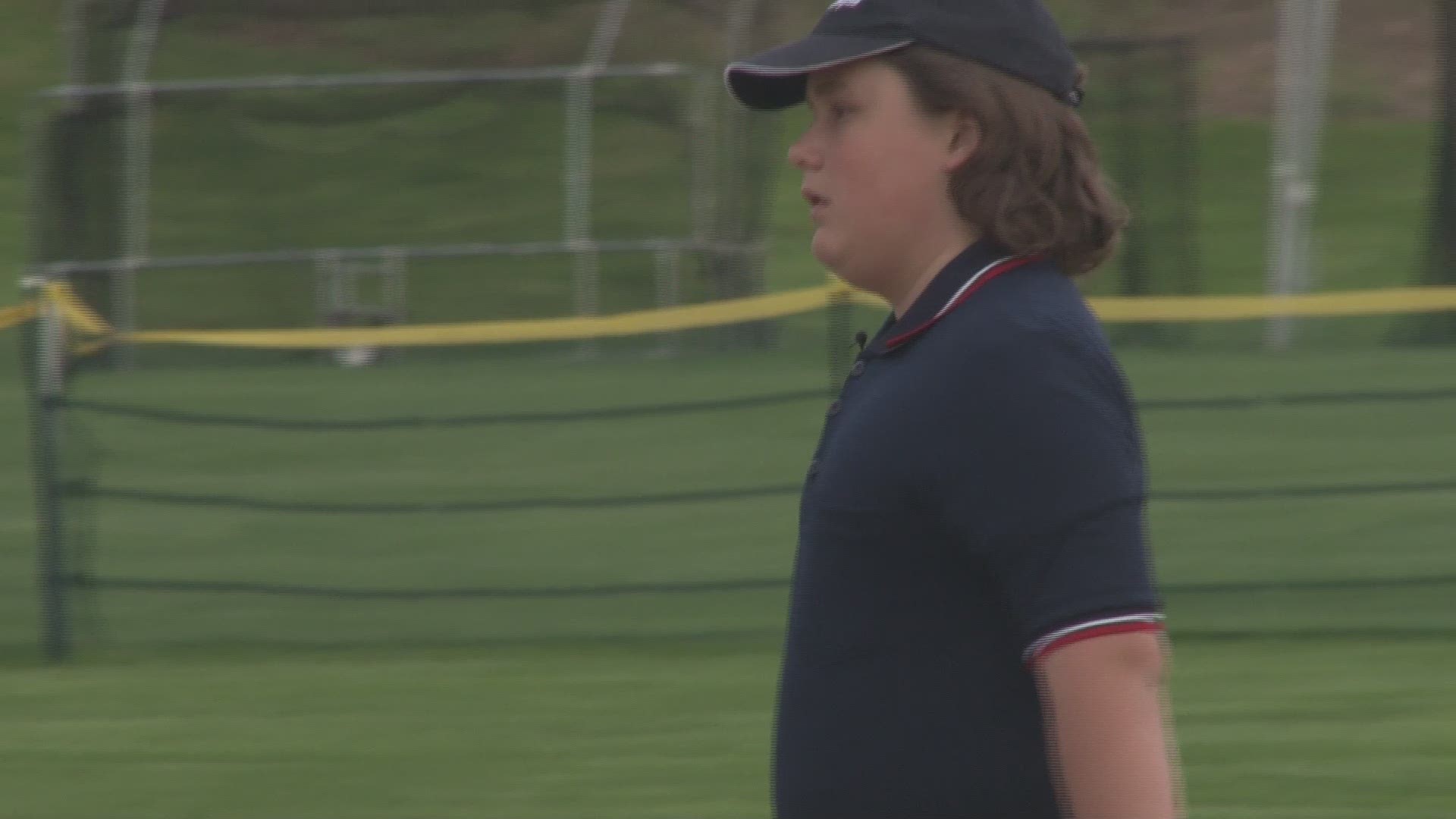 Andrew Woody Jr. was disappointed when he didn't make the baseball team at Westbrook Middle School, so he found a different way to take part as an umpire.