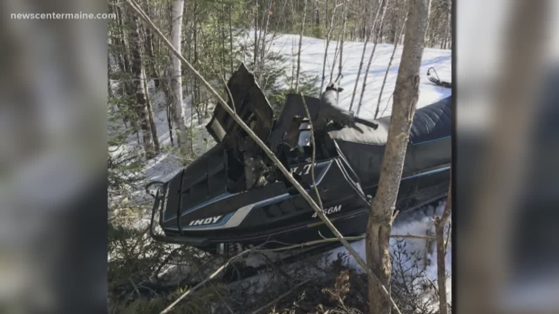 A man from Bangor died this afternoon after he was unable to stop and crash his snowmobile.