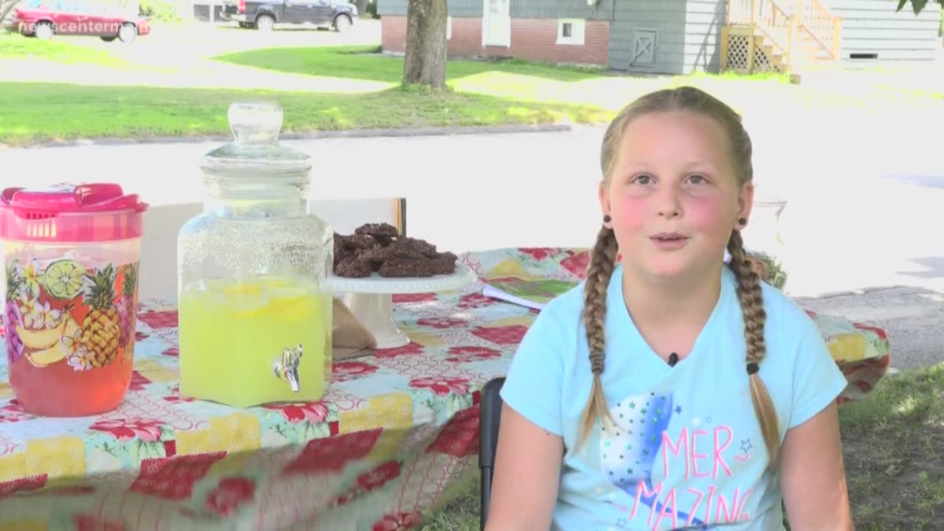 Westbrook girl sells lemonade to raise money for diabetes cure.