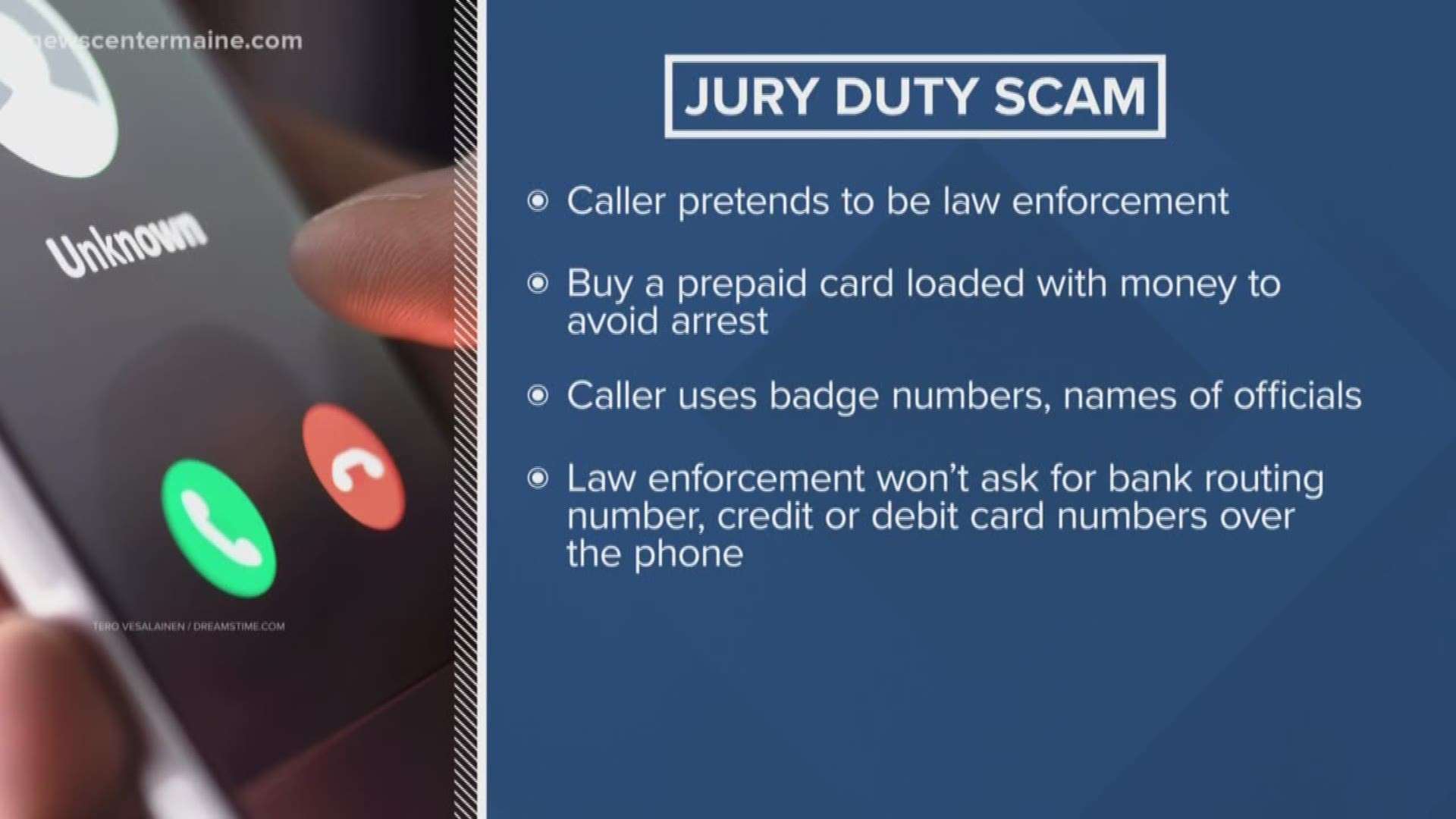 SCAM ALERTS: Augusta Police number spoofed and jury duty fine | newscentermaine.com