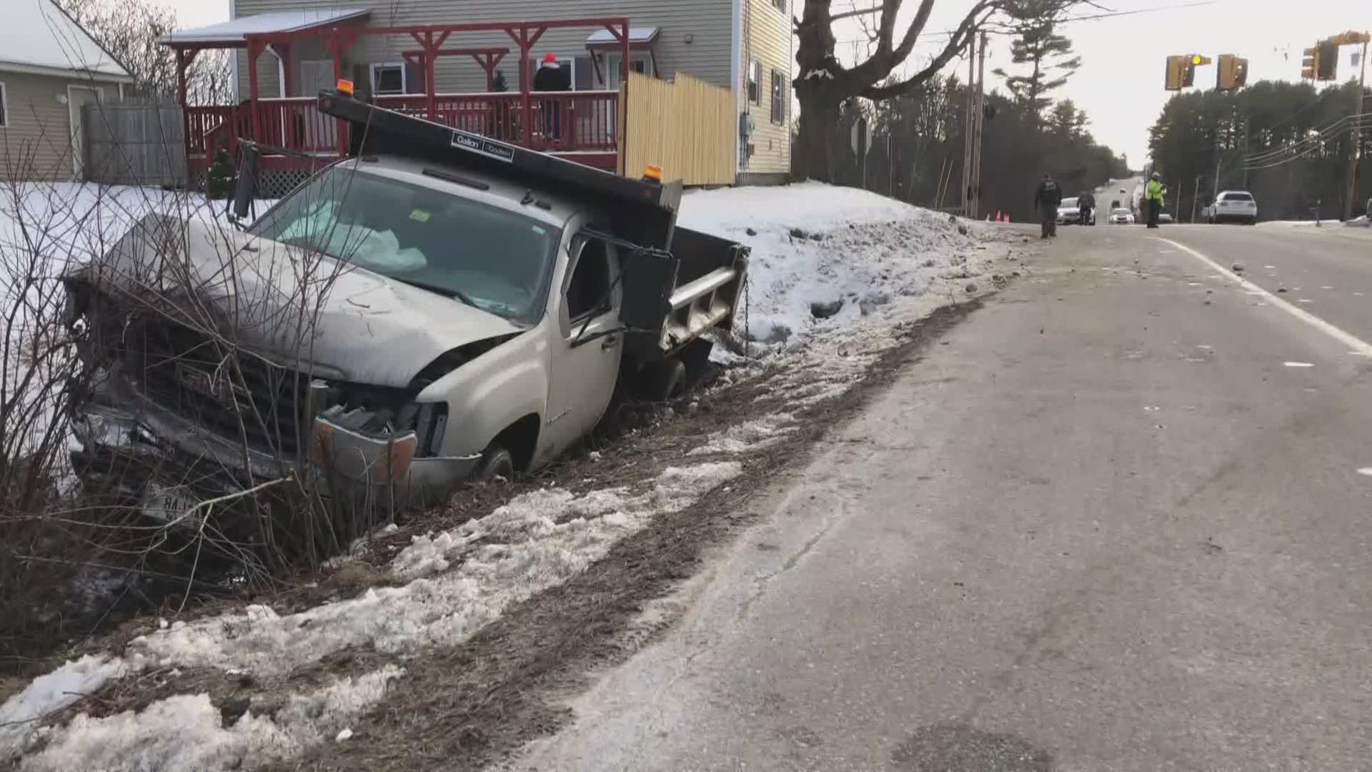 Minor accident at Baker's Corner in Windham Saturday