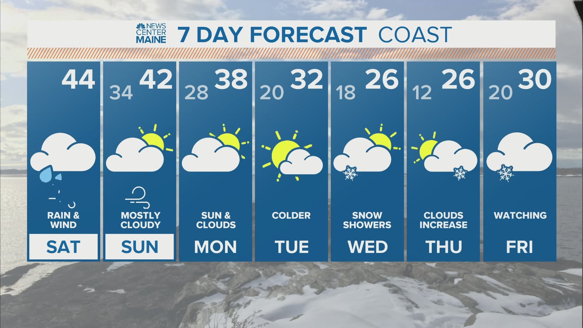 NEWS CENTER Maine Weather Video Forecast Updated 7:00am Saturday, January 16th