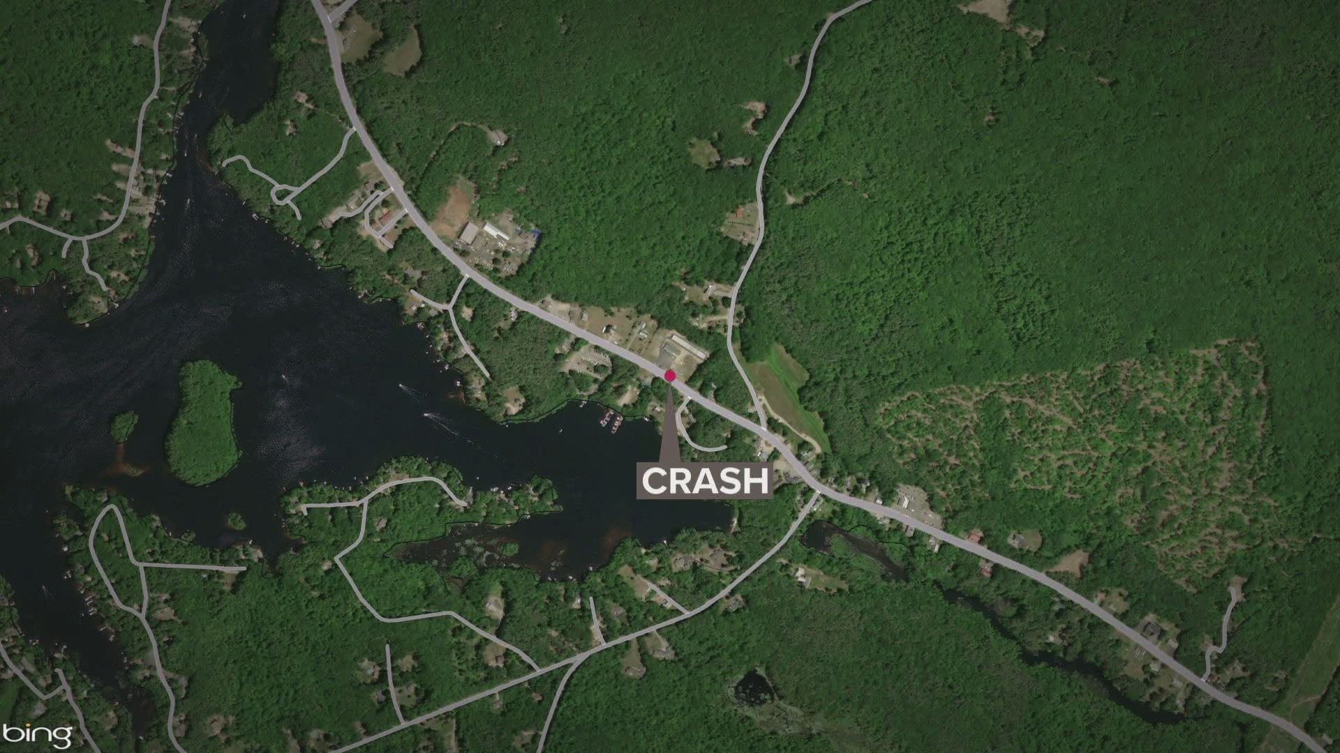 Police responded to a single motorcycle crash in the area of Emery Mills Road in Shapleigh.