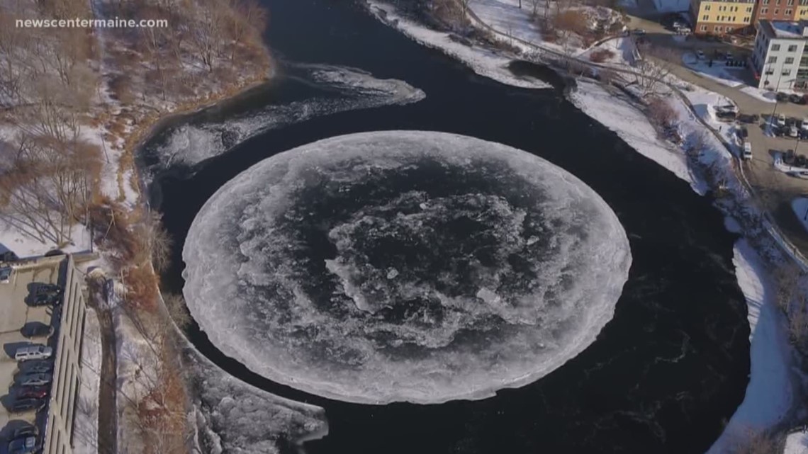 Maine 'ice disk' has the whole world spinning 