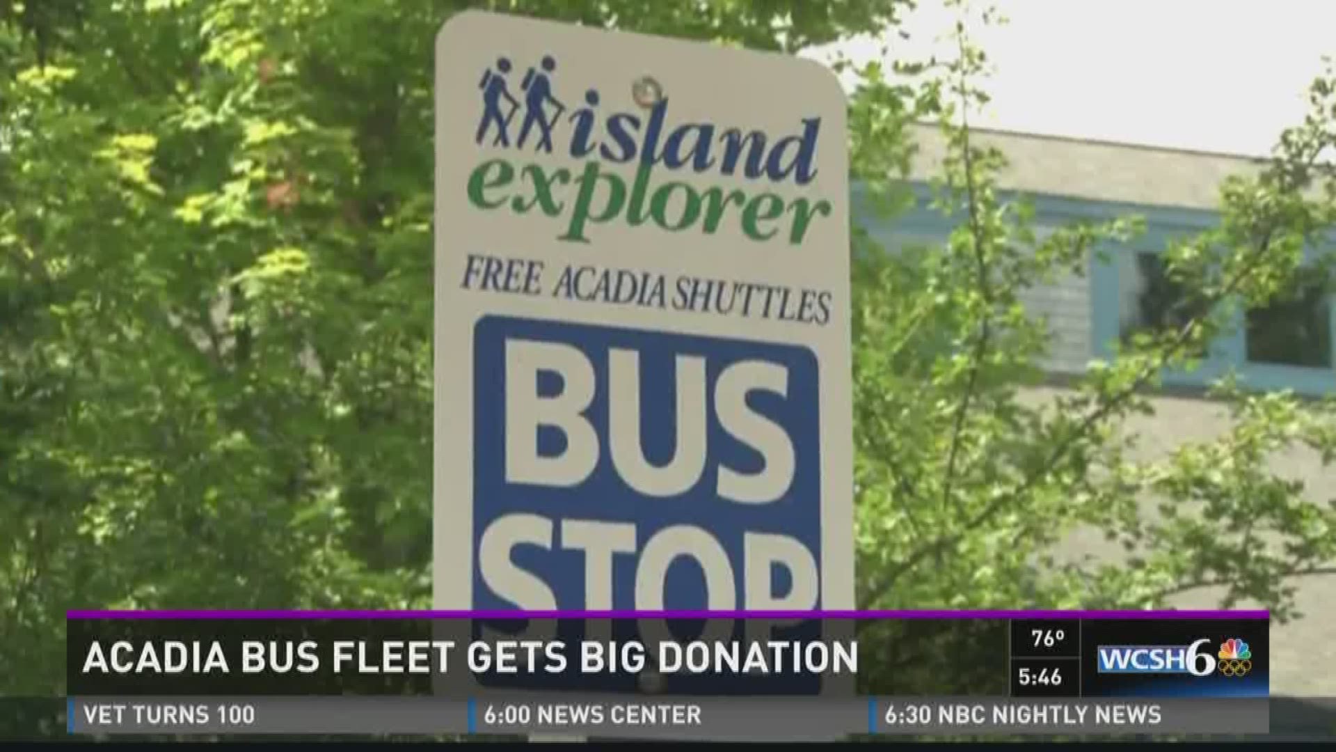 Acadia bus fleet gets big donation