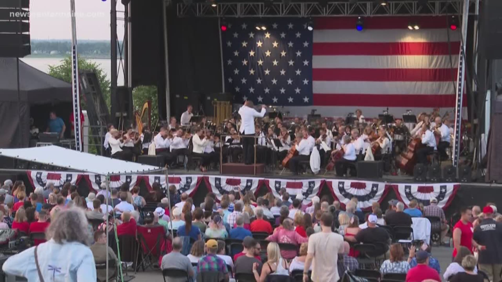 People from near and far came to Portland Thursday to celebrate Independence Day with the Portland Pops.