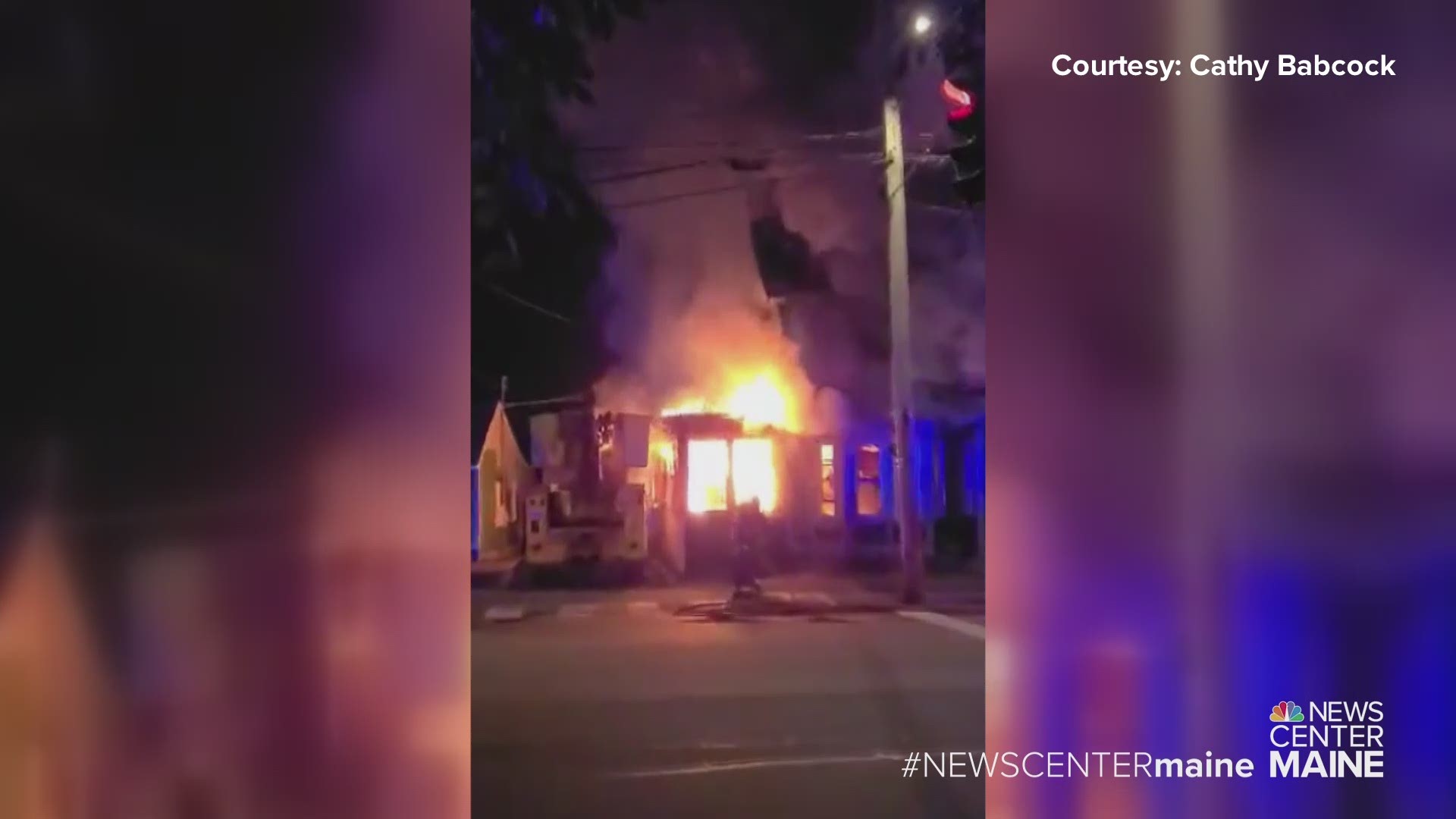This video was sent to us by Cathy Babcock. Her son is a firefighter on the scene.