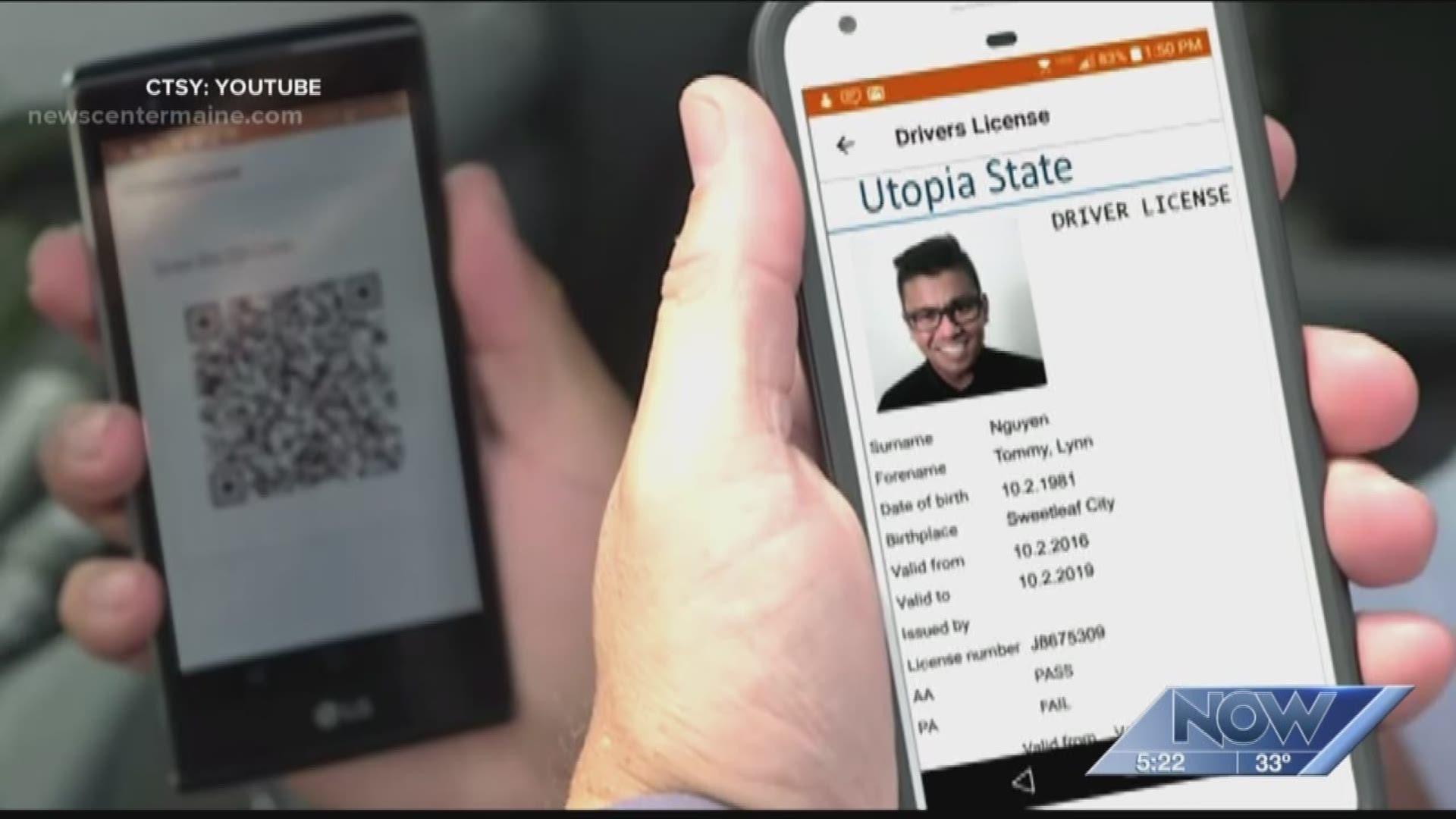 Mobile app drivers licenses...maybe