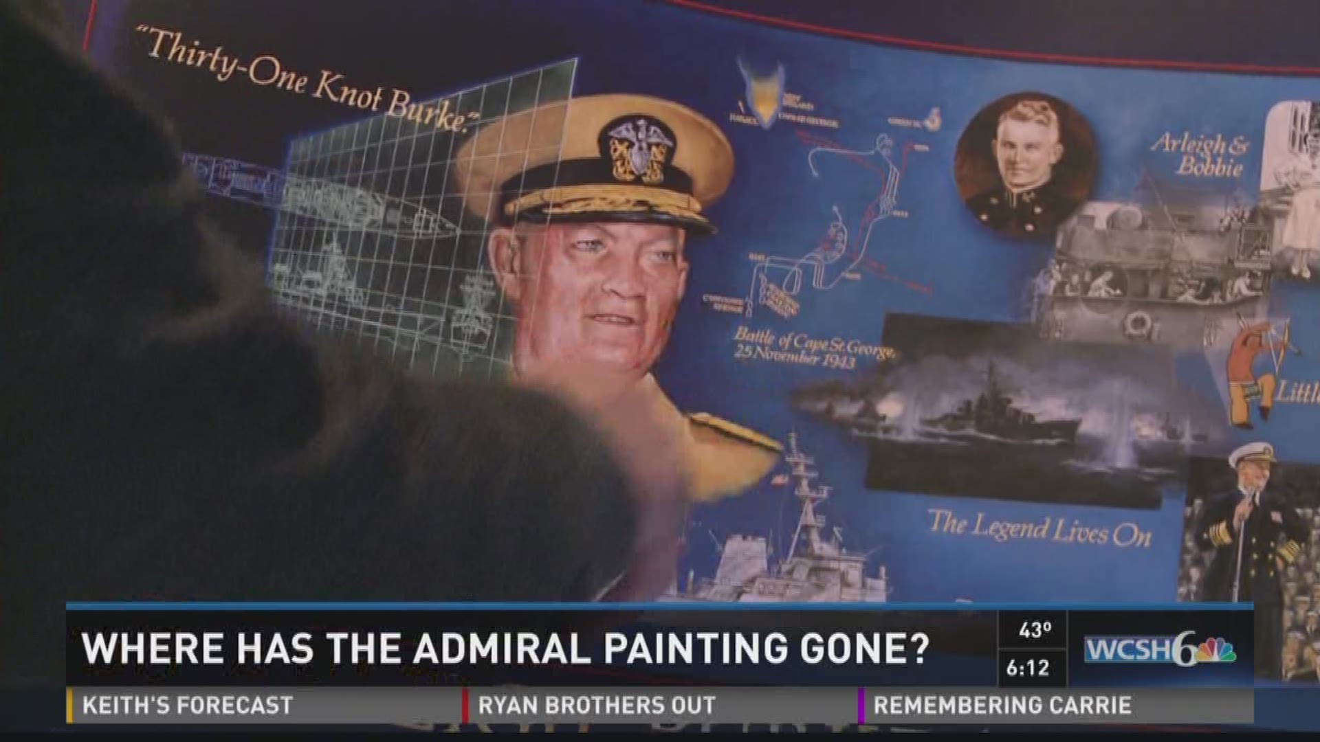 Admiral painting goes missing.