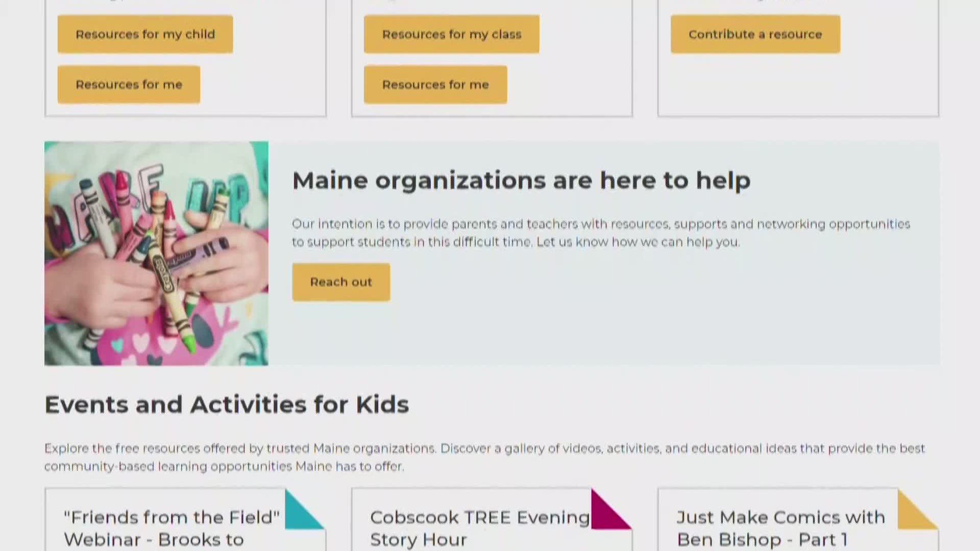 Maine nonprofit builds website to connect community during coronavirus, COVID-19