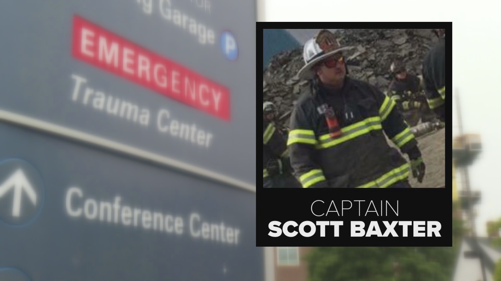 Baxter will be the final firefighter injured in the explosion to be escorted back home to Farmington Thursday.
