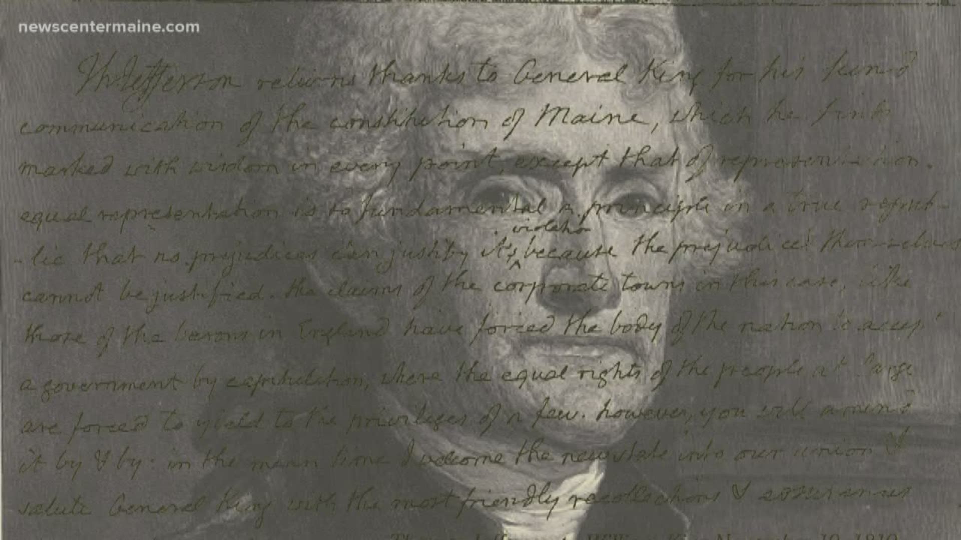 But Jefferson may have had a more direct involvement with Maine’s constitution, and may actually have written part of it, according to Herb Adams.