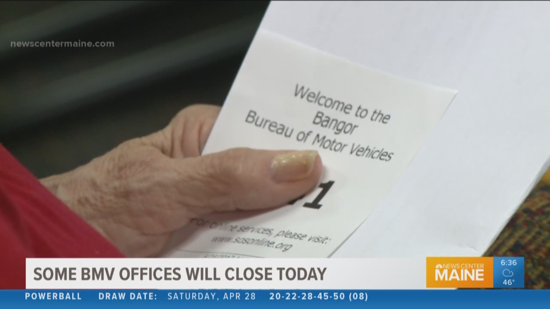 Maine Bureau of Motor Vehicles will be closed