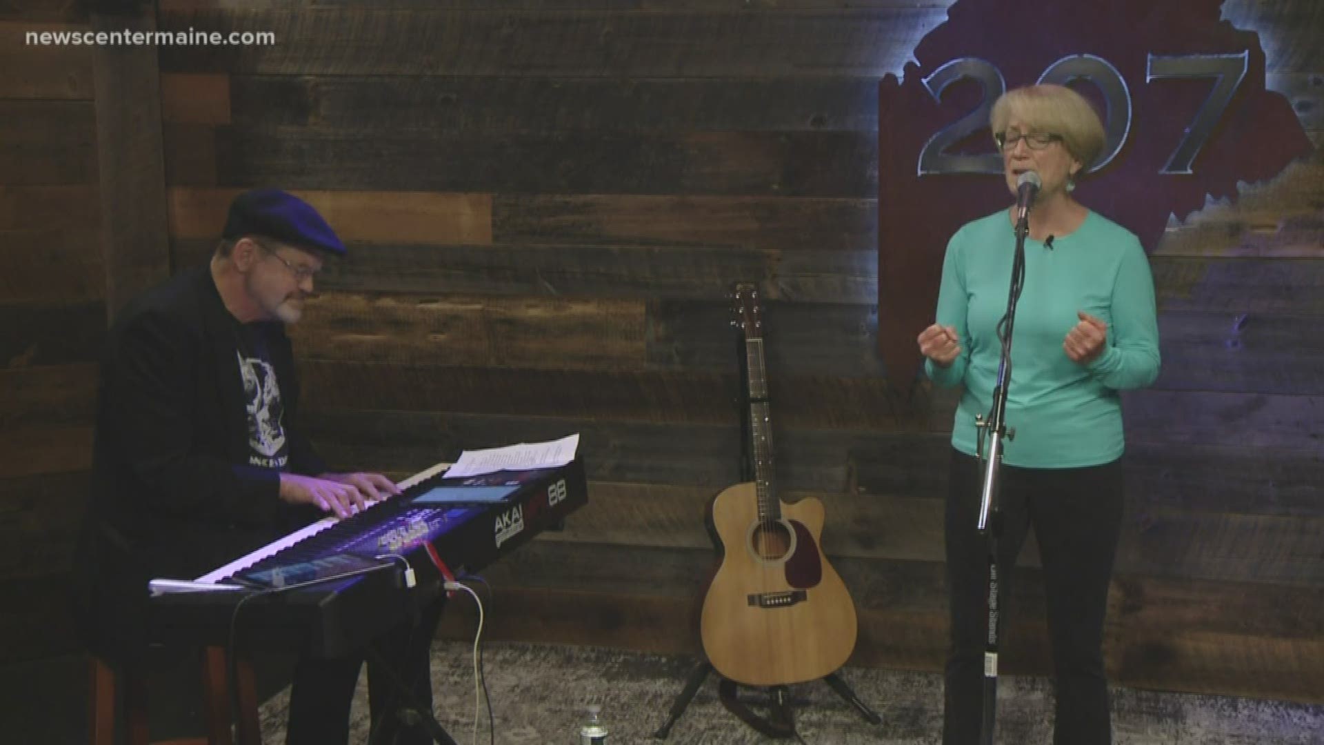 Maine folk musician Anni Clark plays one of her original songs in the 207 studio.
