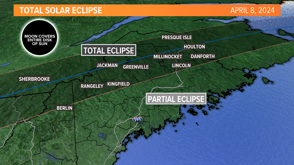 Northern Canada to see total eclipse while Maine sees partial