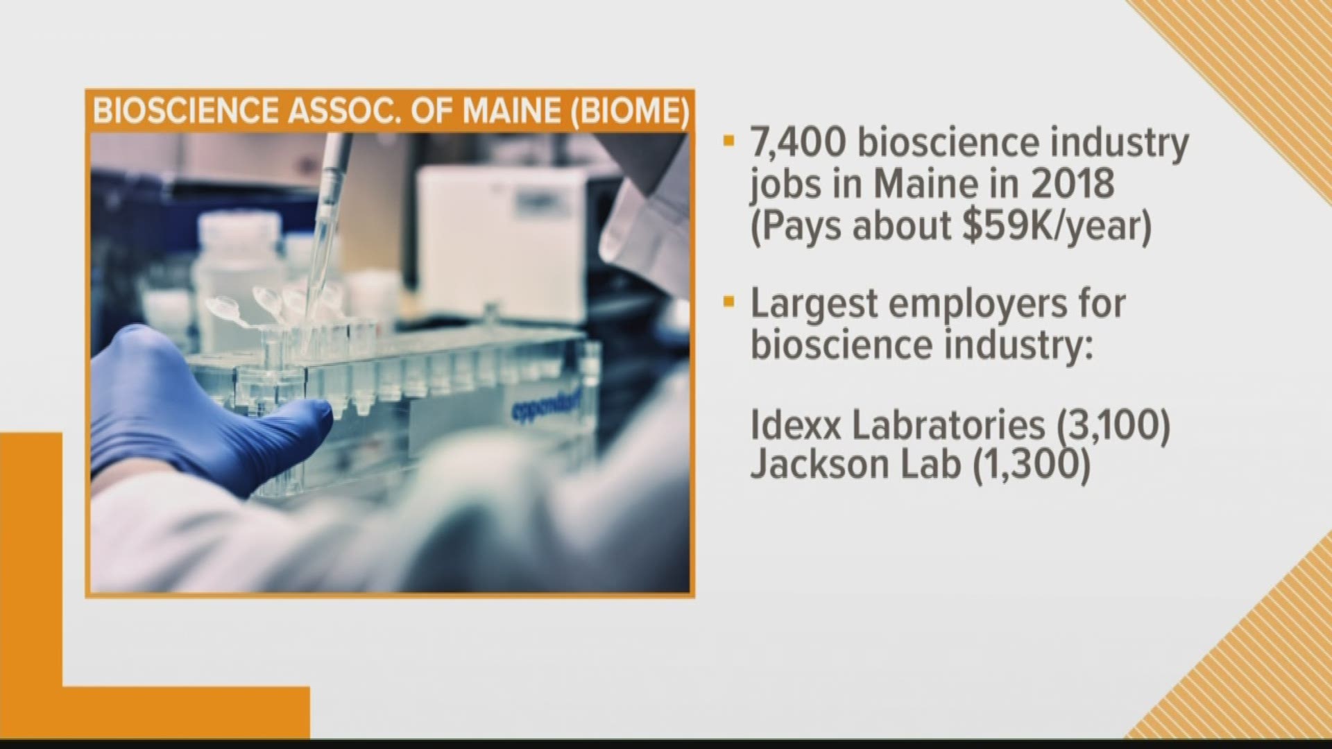 A new study shows that the biological sciences industry is on the rise across Maine.