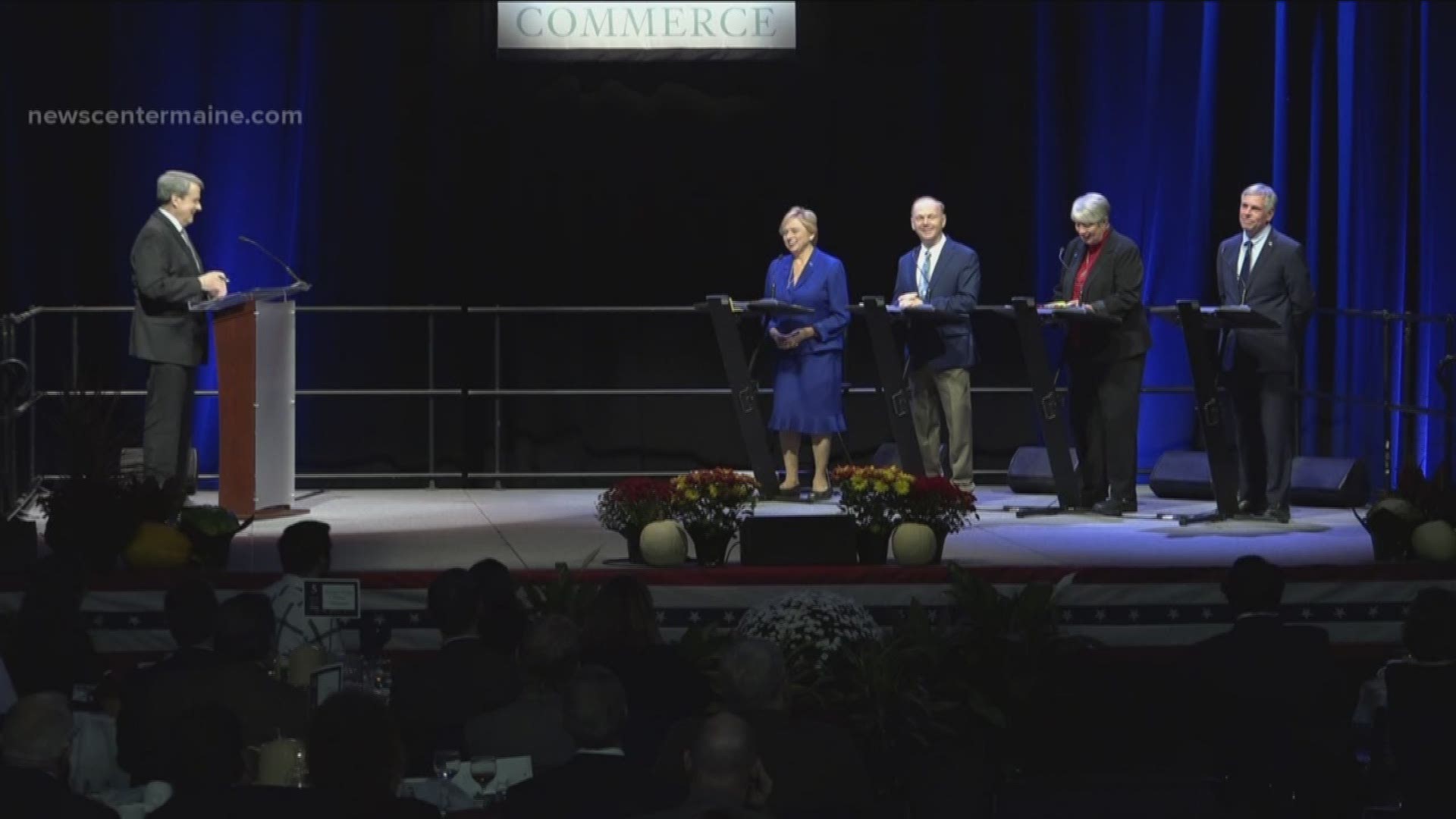NEWS CENTER Maine's 2018 Gubernatorial Debate. Shawn Moody, Janet Mills, Alan Caron and Terry Hayes take questions from Pat Callaghan and our social media viewers about their run for the Blaine House.
