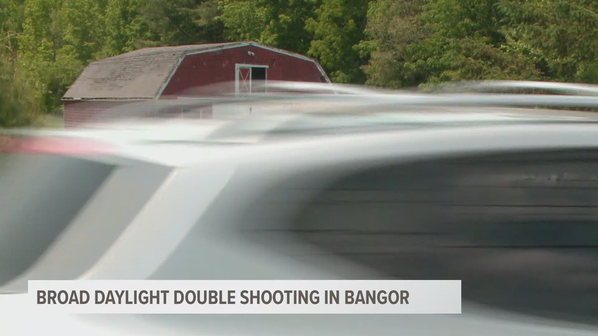 Police say two people were hurt in a double shooting in broad daylight in Bangor on Tuesday.