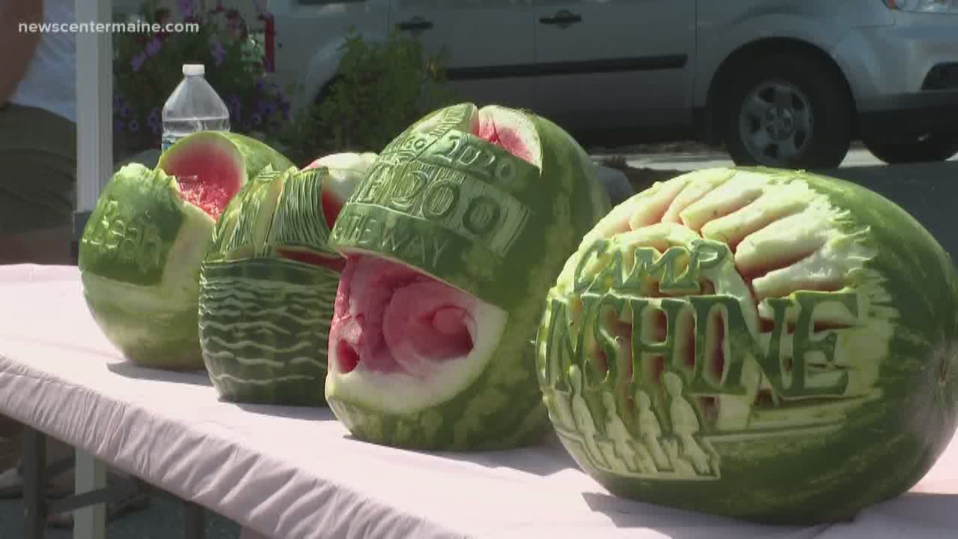Celebrating Summer and giving back. Hundreds gathered at L.L. Bean in Freeport for the Camp Sunshine Watermelon Festival.