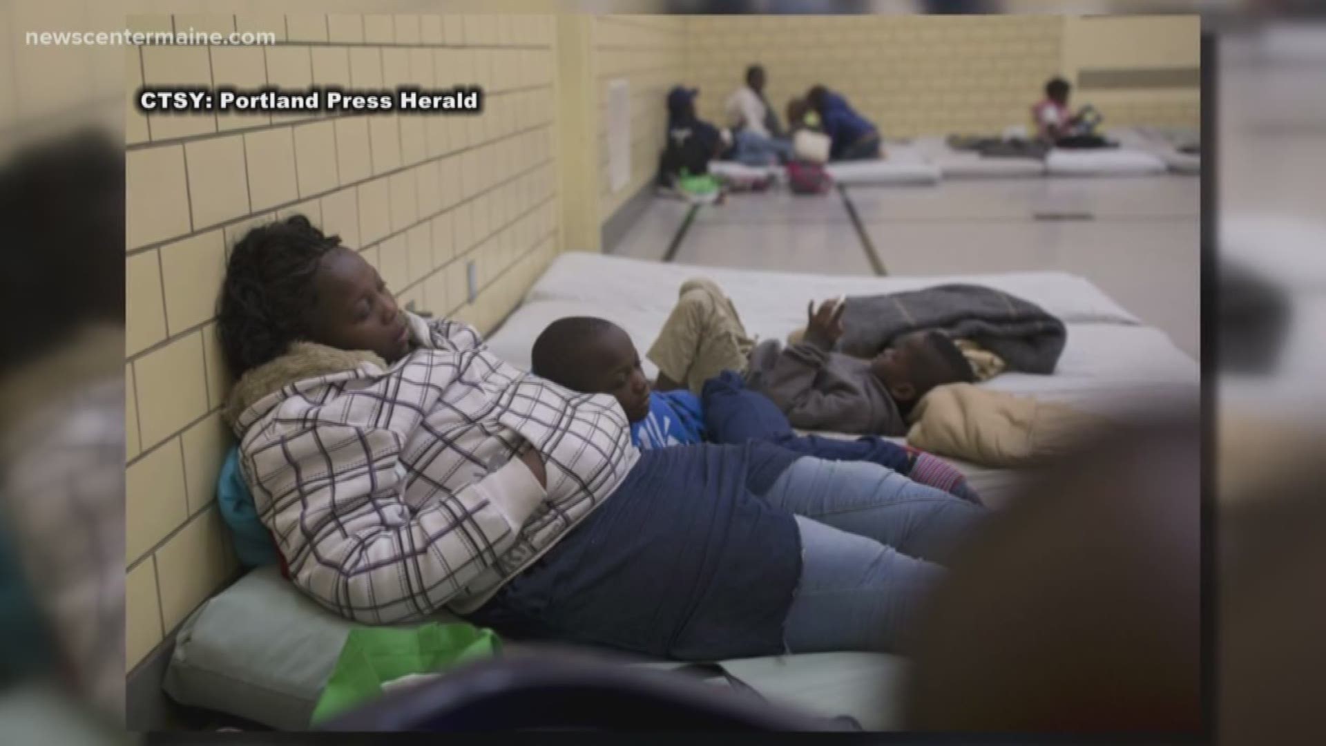 A large number of asylum seekers in Portland has led to shelter overcrowding.