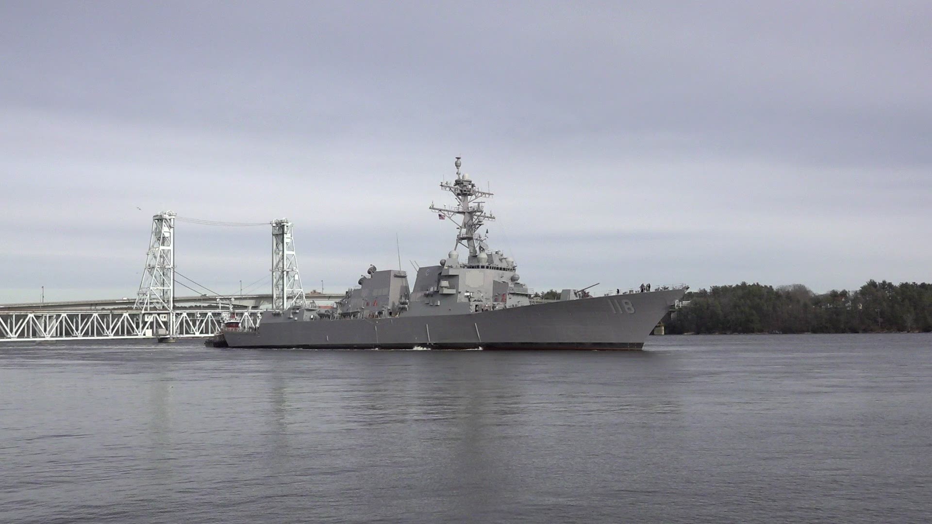 Latest Arleigh Burke-class destroyer sails from Bath Iron Works for sea trials