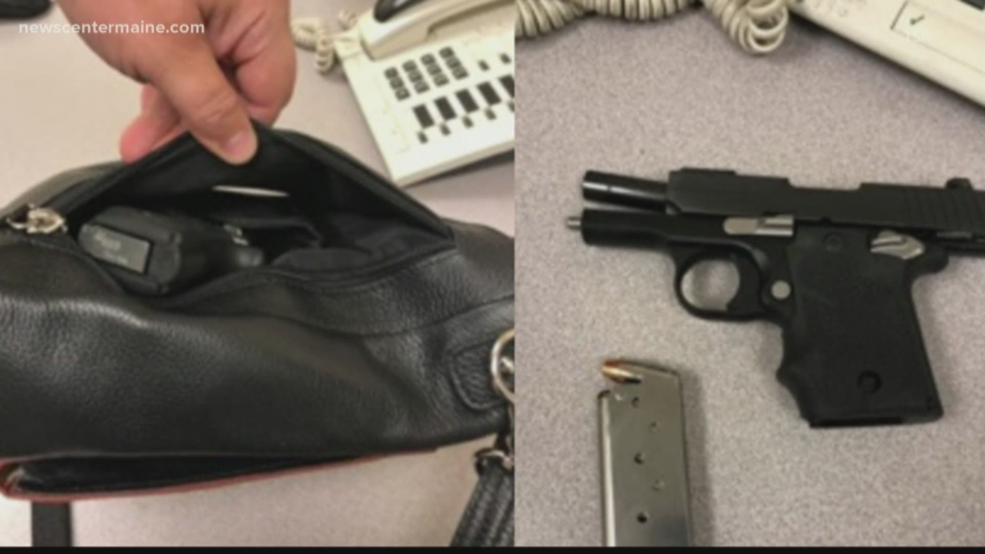 TSA officers caught a Maine woman with a loaded gun trying to board a plane in Portland on Wednesday, Oct. 30. It is the first gun they have confiscated in 2019.