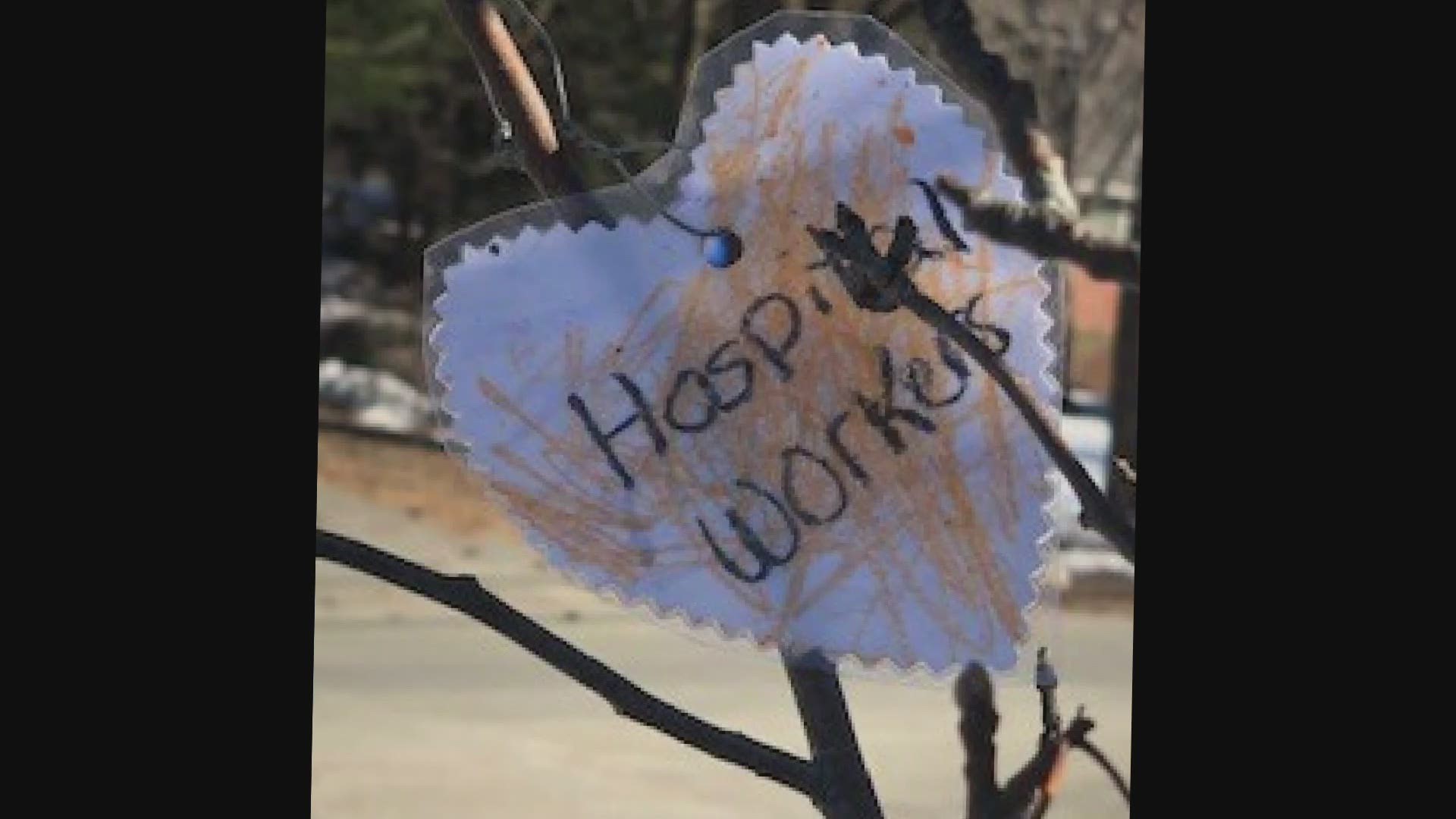 A daycare owner in Waterville has a tree full of hearts thanks to the kids who she cares for.
