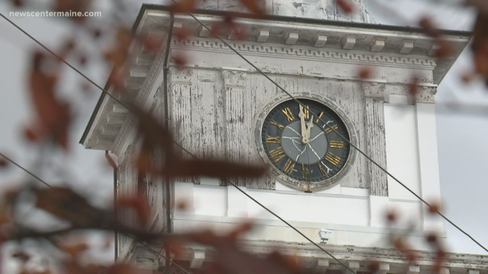 Biddeford City Hall clock tower mechanics restored