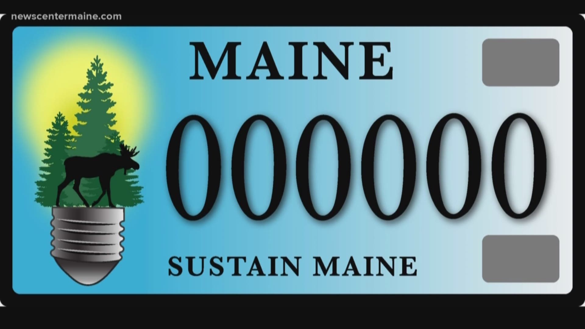 New Maine plate