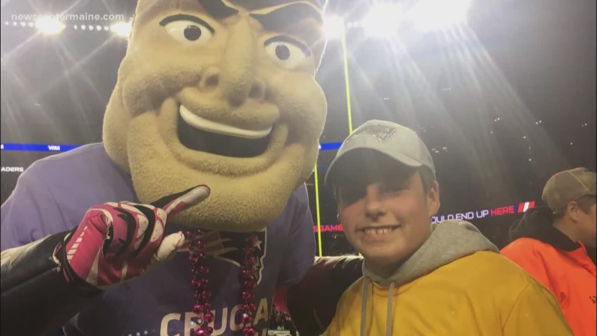 Woolwich teen has his wish come true at Patriots game