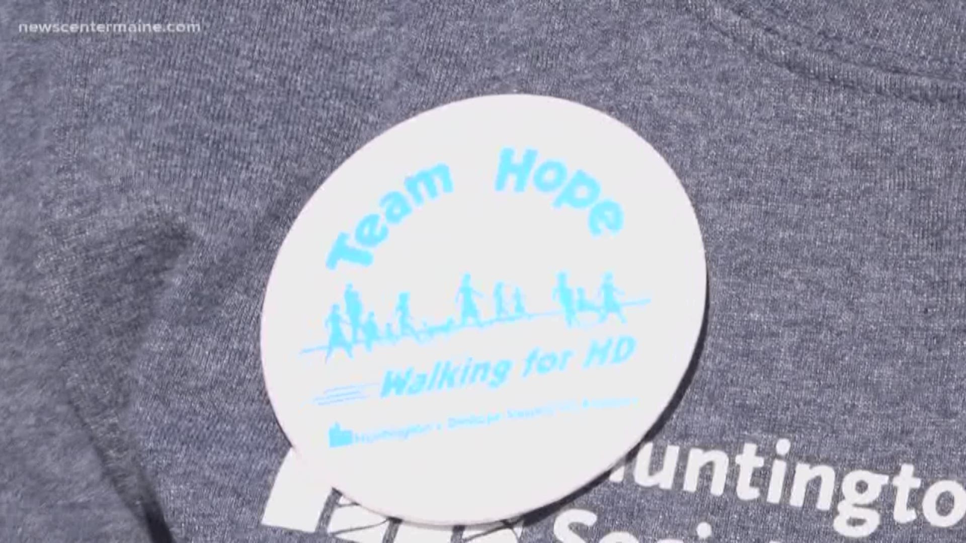 NEWS CENTER Maine's Samantha Sugarman walks with Team Hope in Ellsworth for their efforts against Huntington's disease.