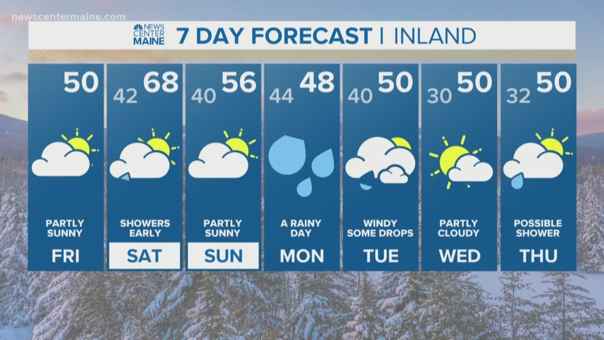 NEWS CENTER Maine Weather Video Forecast updated on Friday April 12 at 5am