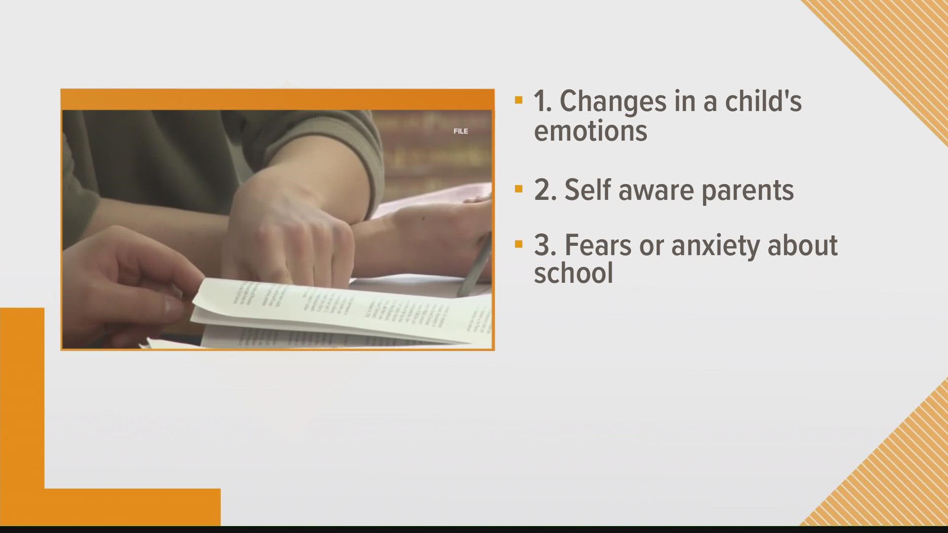 Chris McLaughlin with Northern Light Acadia Hospital in Bangor says it’s normal for kids to be nervous for a new school year.