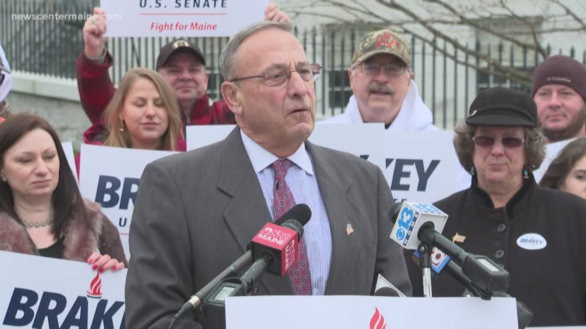 LePage stumps for Brakey, Moody day before election