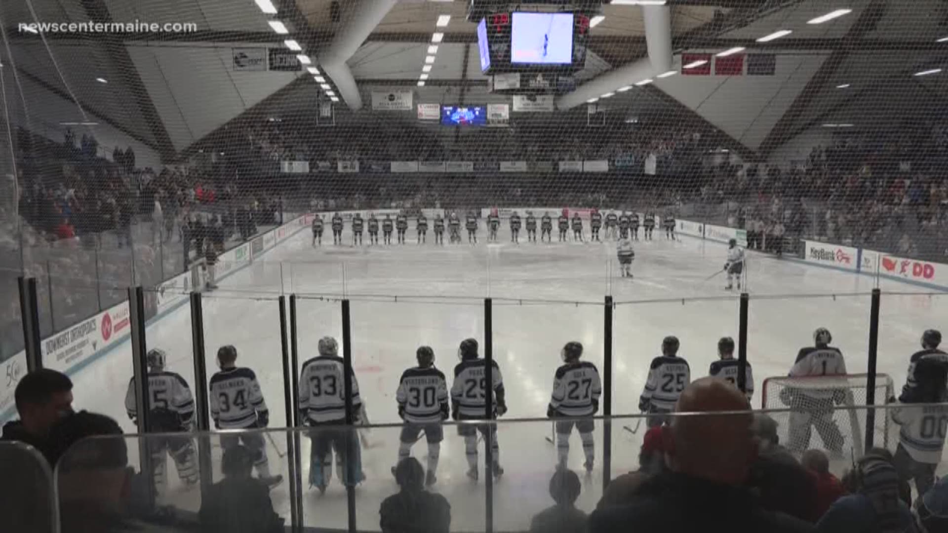 University of Maine at Orono hosts the University of New Hampshire for tied hockey game Monday.
