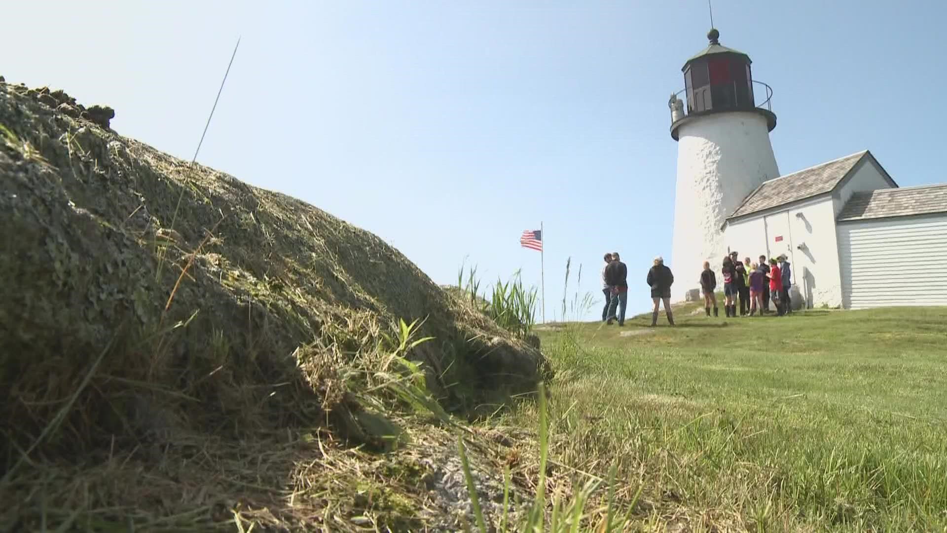 The lighthouse is open all season but you have to provide your own boat or kayak ride to get there.