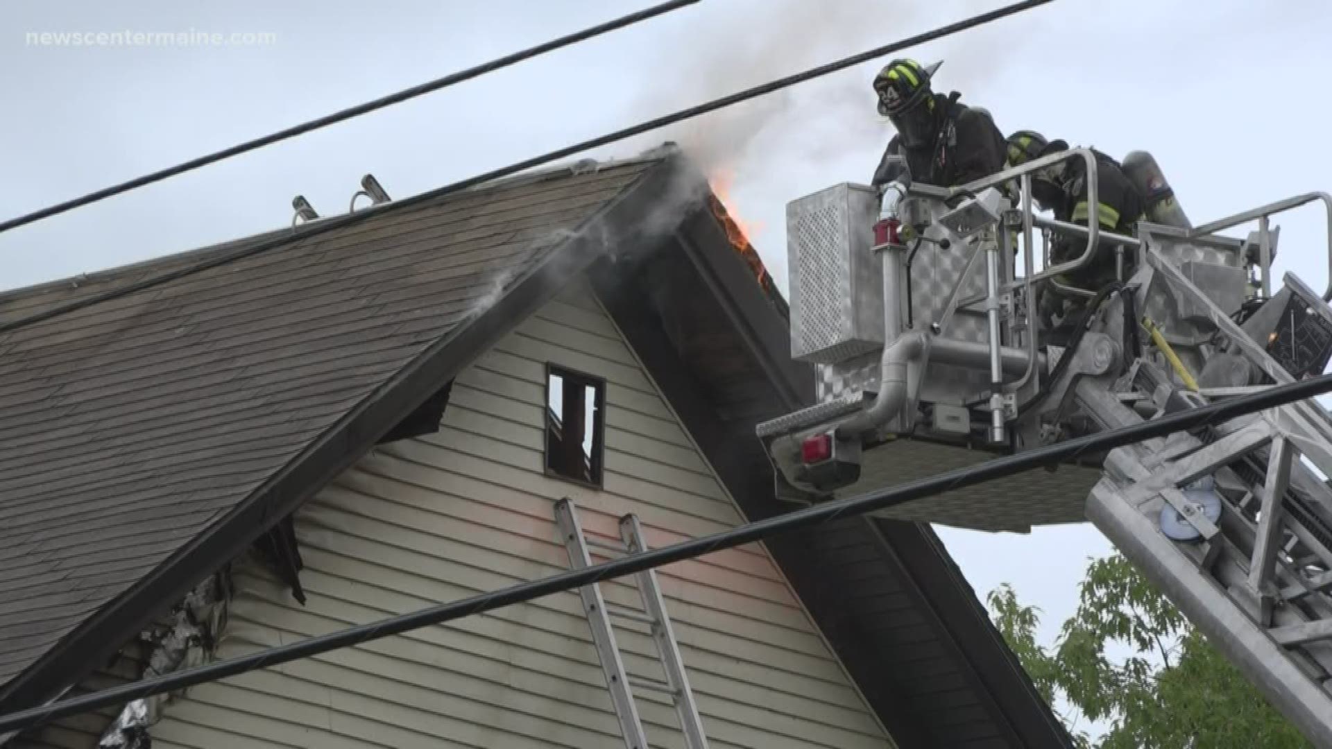 For the second time in less than one week -- multiple crews responded to a building fire in Old Town.