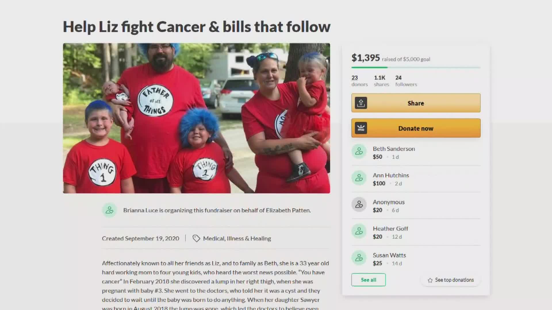 A community is rallying around a mother of four who is fighting a rare cancer.