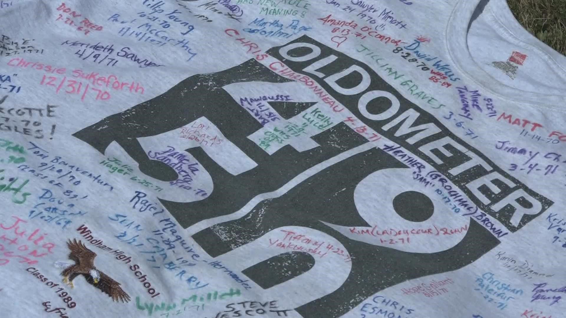 A T-shirt has collected more than 100 signatures. The organizer said it's a way to reconnect with former classmates, especially during a pandemic.