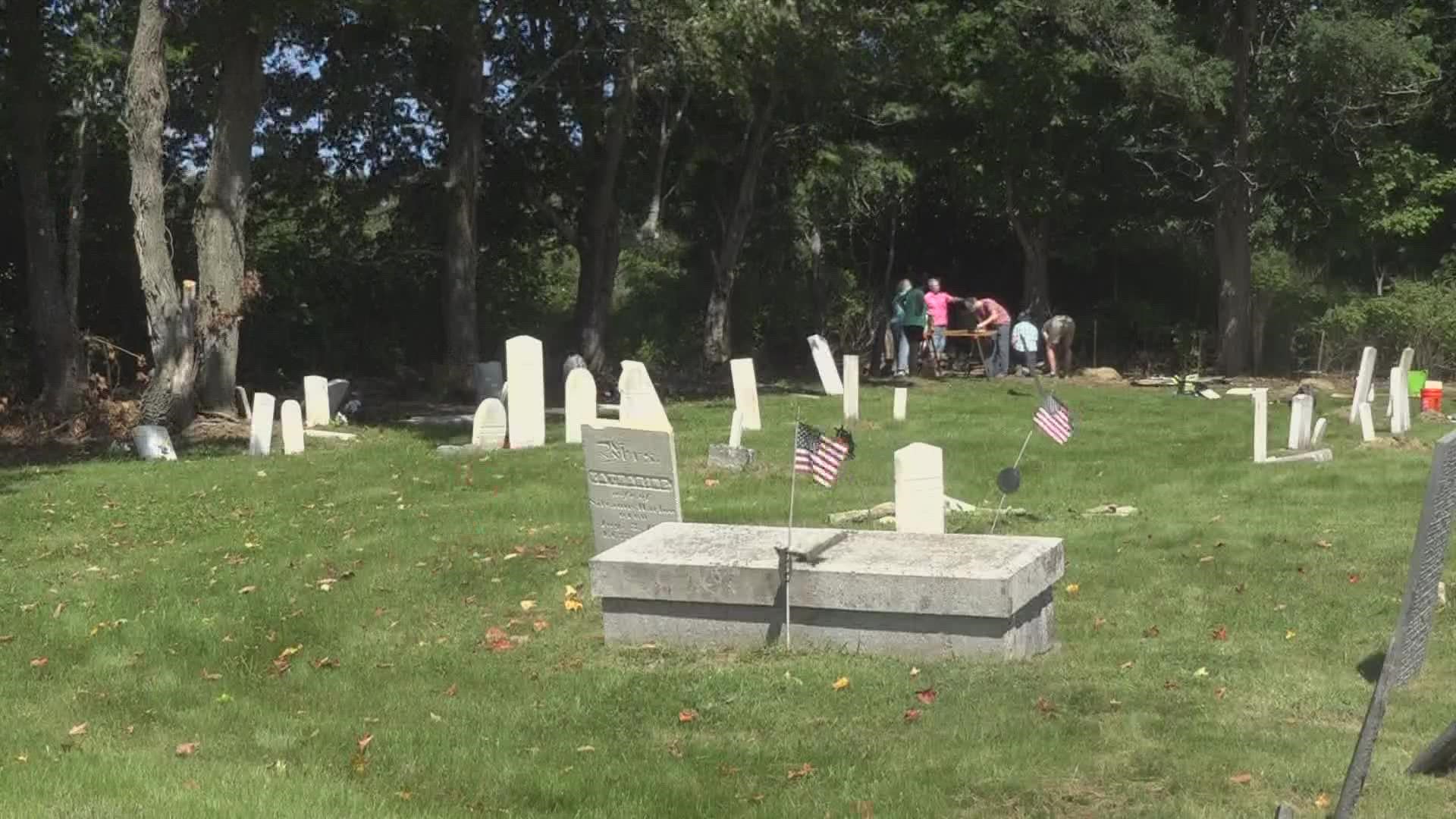 They are working to restore four cemeteries in town, starting with Clark Road.