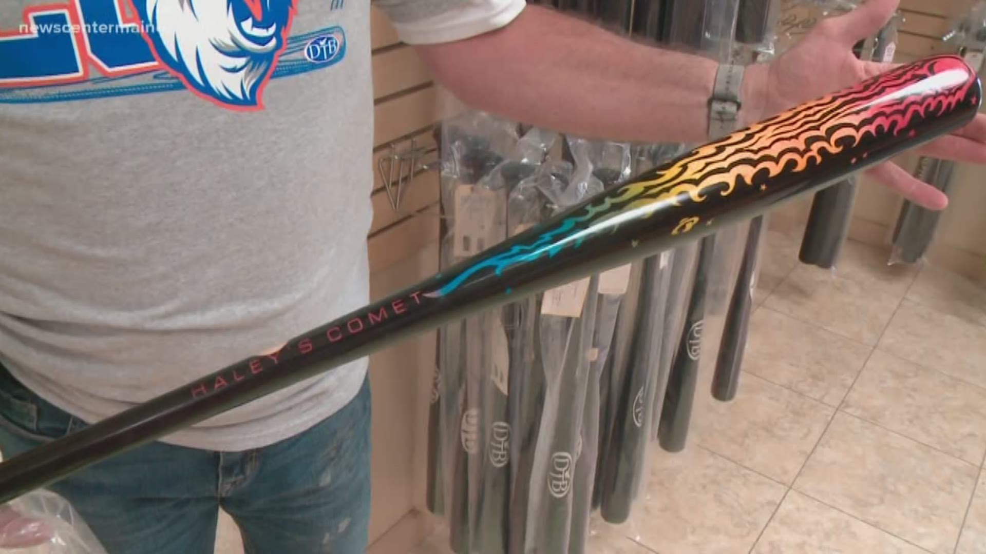 The bat that won the Major League Home Run Derby was made by Dove Tail Bats of Shirely, Maine.
