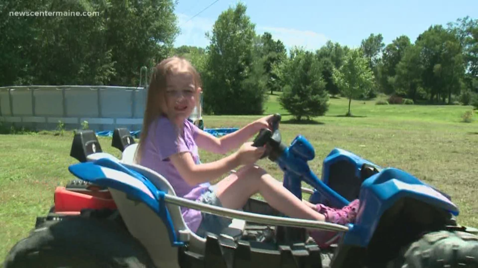 5-year-old Makayla Crosby of China was adopted in January and received a double-lung transplant in June.